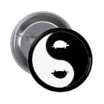 Yin Yang Turtle Pinback Button