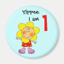 Yippee I am 1 Fridge Magnet