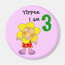 Yippee I am 3 Refrigerator Magnets