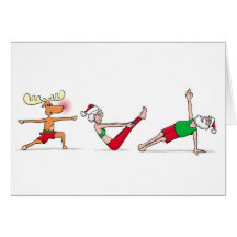 Yoga Christmas Card