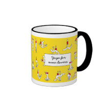 Yoga for Winelovers Yellow Mug