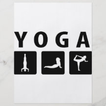 yoga icon flyers