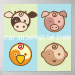 Yoga Speak Baby : May All Beings Be Free Poster