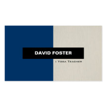 Yoga Teacher - Simple Elegant Stylish Business Card Templates