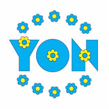 Yon in Flores Blue Photo Cut Outs