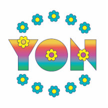 Yon in Flores Rainbow Photo Cut Outs