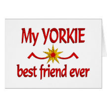 Yorkie Best Friend Card