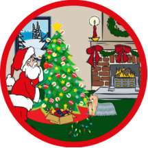yorkie deck the halls acrylic cut outs