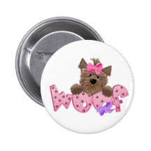 Yorkie Dog Woof Buttons