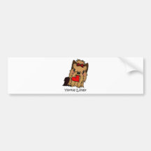 Yorkie Lover, Yorkshire Terrier Bumper Sticker