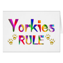 Yorkies Rule Card