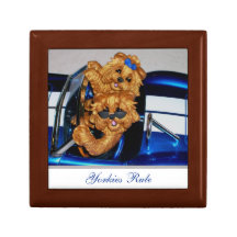 Yorkies Rule Trinket Jewellery Gift Box