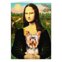 Yorkshire Terrier 17 - Mona Lisa Card