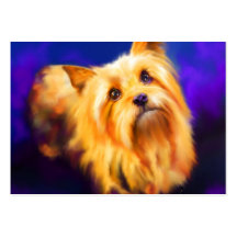 Yorkshire Terrier ACEO Art Trading Card Business Card Templates