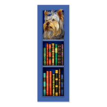 Yorkshire Terrier Blue Bookmark Business Cards