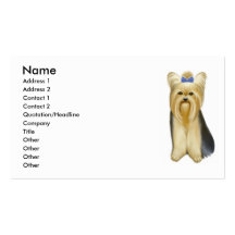 Yorkshire Terrier Business Card
