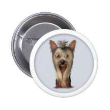 Yorkshire Terrier Button