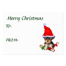 Yorkshire Terrier Christmas Gifts Business Card
