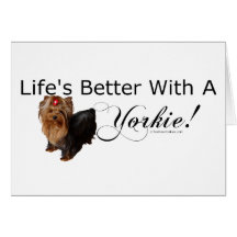 Yorkshire Terrier Greeting Card