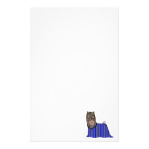Yorkshire Terrier Patchwork Pet Stationary Stationery Design
