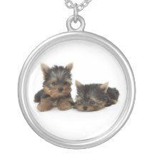 Yorkshire Terrier Puppies Necklace