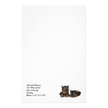 Yorkshire Terrier Puppies Stationery