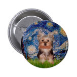 Yorkshire Terrier Puppy - Starry Night Pins