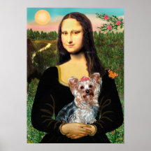Yorkshire Terrier (T13) - Mona Lisa Print