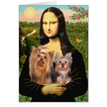 Yorkshire Terriers (7and19) - Mona Lisa Cards
