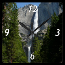 Yosemite Falls Wall Clock wall clocks