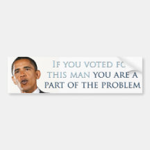 You are a part of the problem bumper sticker