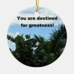You are destined for greatness! christmas ornament