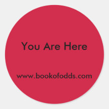 You Are Here Round Sticker