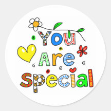 You Are Special Round Sticker