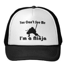 You Can't See Me funny Mesh Hat