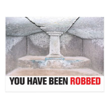 You Have Been Robbed postcard (Italy)