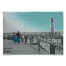 You Held My Hand Teal Sky Lighthouse Kodak Profess Photograph