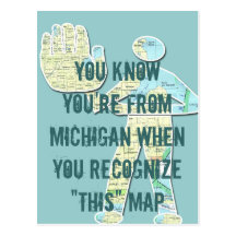 You Know You're From Michigan When You Recognise T Postcard