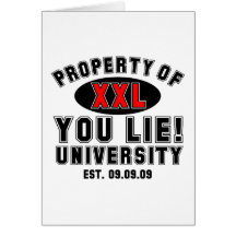 You Lie! University Greeting Card