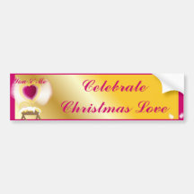 You Me And Jesus Celebrate Love-Customise Bumper Sticker