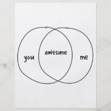 You Me Awesome Venn Diagram Flyer