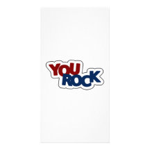 You Rock Custom Photo Card