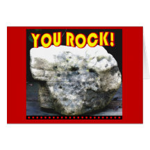You Rock Thank you Card