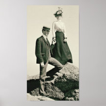 Young Couple 1915 Poster