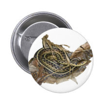 Young Eastern Garter Snake Coordinating Items Pinback Button