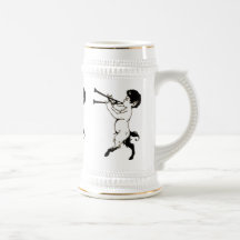 Young Faun With Double Flute Mug