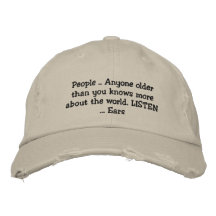 Younger generations embroidered baseball cap