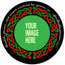 YOUR DOG Celtic Ornament Photo Cutout