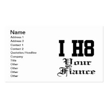 your fiance business card template