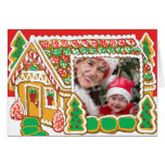 Your Image Here!  Gingerbread House Photo Frame Card